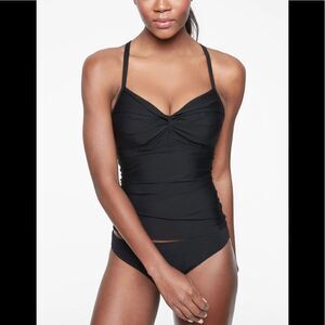 Athleta Twist Up Tankini Swim Top 32D/DD Tall